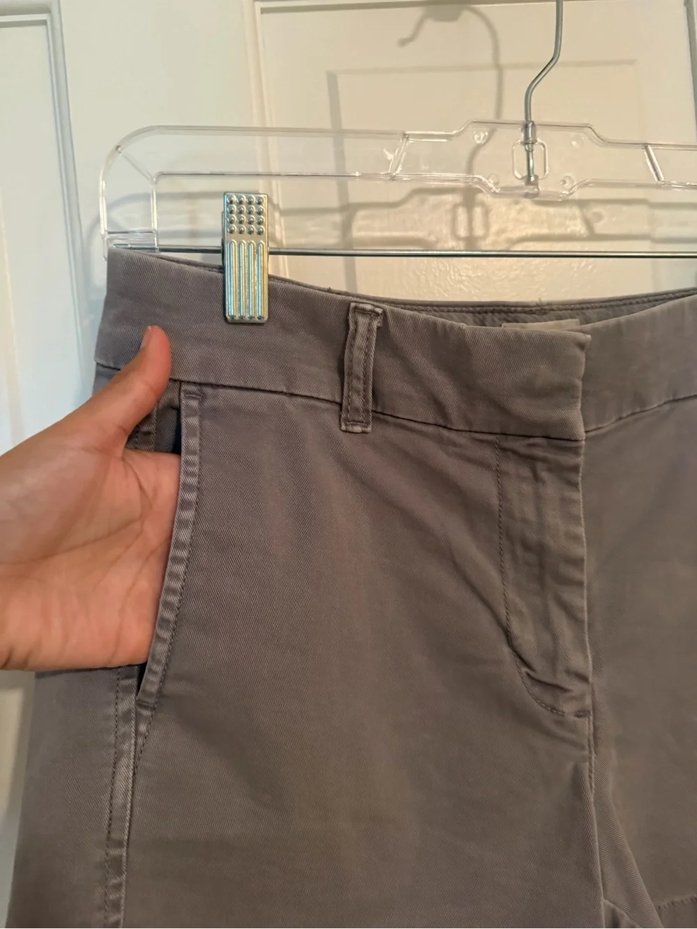 J. Crew Women's Cotton-Blend Shorts in Grey